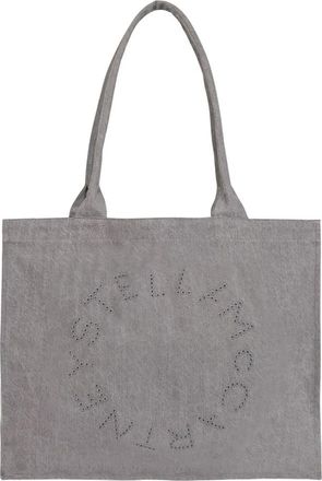 Stella McCartney Borsa con logo - Dames - Shoppers - Grijs - ONE Size - Tassen