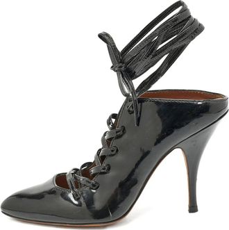 Givenchy Mules stringate in pelle 105mm - Nero