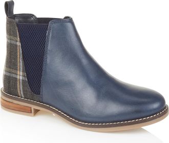 Silver Street London Juliet Premium Leather Womens Boots Comfortable Lightweight Chelsea Boots, Blue, UK 6