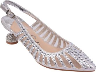 Lady Couture Rosita Slingback Pump in Silver at Nordstrom Rack, Size 13