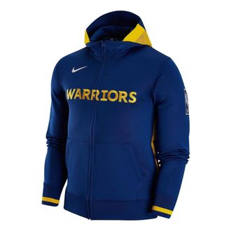 Nike x NBA Golden State Warriors Showtime Full-Zip Hoodie Navy FB5345-495