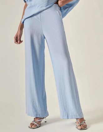 James Lakeland Womens Relaxed Side Zip Trousers - Powder Blue - Size: 18