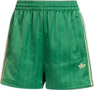 adidas (WMNS) adidas Pinstripe Satin Shorts Green KD2284