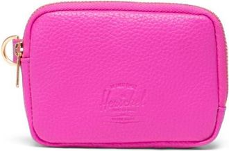 Herschel Oxford Faux Leather Zip Pouch in Rose Violet at Nordstrom