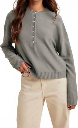 Wishlist Rhea Pullover Sweater In Light Mole