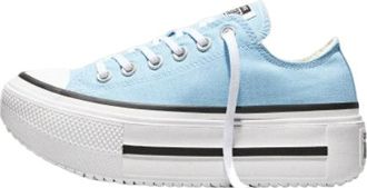 Converse (WMNS) Converse Chuck Taylor All Star Double Stack Sky Blue White A19900C