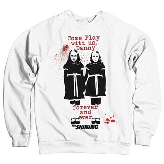 The Shining Officially Licensed Come Play Sweatshirt (White) Medium