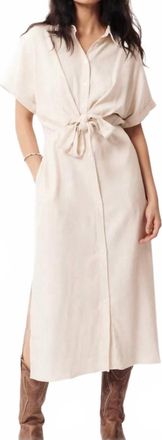 FRNCH Alienor Midi Dress In Beige