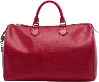 Louis Vuitton Pre-owned Speedy 35 - Dames - Vintage Handtas - Rood - ONE Size - Leer - Vintage