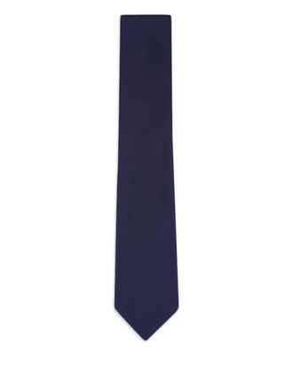 Eton twill silk tie - men - Silk - One Size - Blue
