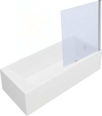 Vitra Ba&ntilde;era Rectangular Vitra Neon 170x75cm + Mampara De Ba&ntilde;era Aurys Raywall Perfil Recto Cromado