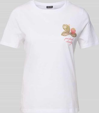 Pieces Regular Fit T-Shirt aus reiner Baumwolle Modell SUMMER in Weiss, Gr&ouml;&szlig;e XS