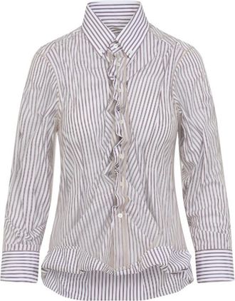 Maison Margiela Off White Striped Shirt