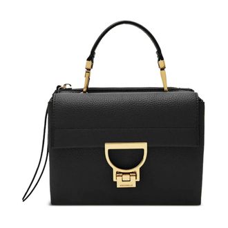 Coccinelle Handbags, female, Black, Size: ONE SIZE Elegant Nero Handbag for Women