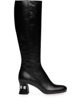 Miu Miu Stivaletti con decorazione - Nero