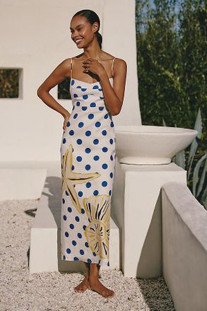 Cala de la Cruz Paloma Linen Dress