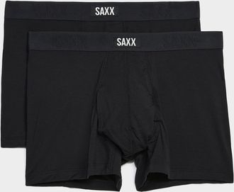Saxx Mens 3 black trunks VIBE XTRA 2-pack