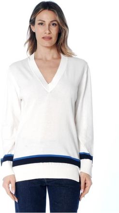 Alpha Studio Maglia con scollo a v manica lunga - Dames - V-hals truien - Veelkleurig - XL - Truien & Vesten