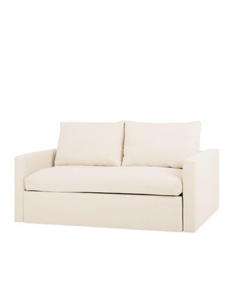 Deco Wood Sof&aacute; cama tono blanco de 185x95cm