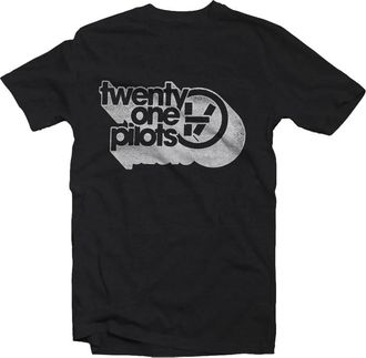 Twenty One Pilots T Shirt Vessel Vintage Band Logo Official Mens Black XL
