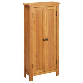 vidaXL Armario De Almacenaje De Madera De Roble Maciza 50x22x110 Cm Vidaxl