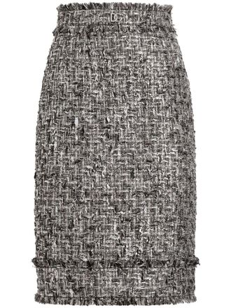 Dolce & Gabbana tweed skirt - women - Polyester/Spandex/Elastane/Polyamide/Spandex/Elastane - 40 - Grey