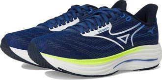 Mizuno Wave Rider 29 Mens Running Shoes Estate Blue/White : 12.5 D - Medium, Synthetic