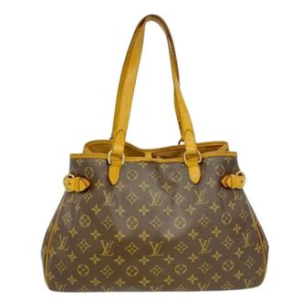 Louis Vuitton Pre-owned Handbags, female, Brown, Size: ONE SIZE Pre-owned Batignolles Horizontal Tote Bag