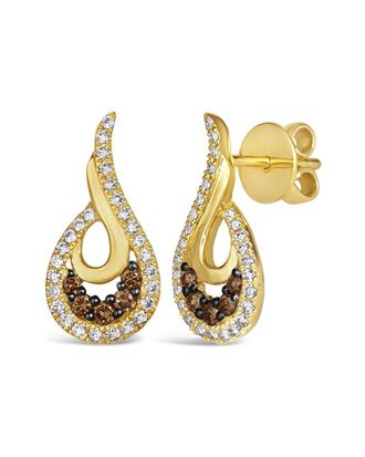 Le Vian Honey And Chocolate 14K 0.60 ct. tw. Diamond Earrings