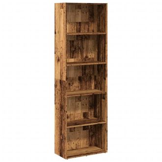 Berkfield Home Bookcase Old Wood 60x30x189 cm Engineered Wood in Brown | Size: 60 x 30 x 189 cm