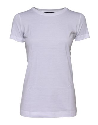 Dolce & Gabbana Cotton Crew Neck T-Shirt - White