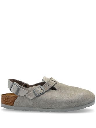 Birkenstock Tokio clogs - unisex - Calf Suede/Calf Suede/Polyethylene vinyl acetate (PEVA) - 41 Regular - Grey