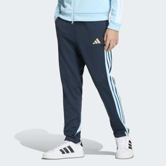 adidas Sporthose ADIDAS SPORTSWEAR HOUSE OF TIRO COLORS OF, HOHER BUND, WEITES BEIN, Damen, Gr. 116, N-Gr, night navy, icey blau, hazy beige,, Obermaterial: 
