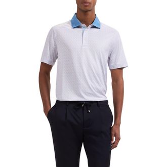 Bugatchi Three-Button Performance Polo in Jojoba at Nordstrom, Size Xx-Large