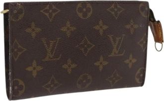 Louis Vuitton Pre-owned Clutches, female, Brown, Size: ONE SIZE Pre-owned Vintage Canvas Clutch