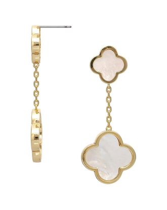 Rivka Friedman 18K Plated 14Mm 20Mm Pearl Dangle Earrings