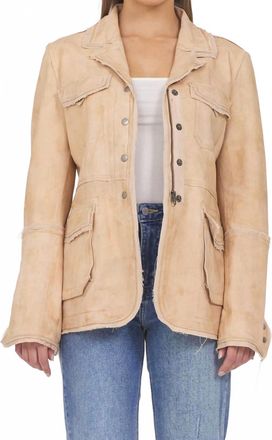 Jakett Meryl Vintage Leather Jacket In Capuccino