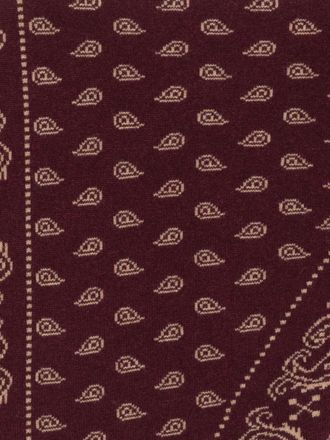 Guest In Residence Paisley-Printed Cashmere Scarf - Bordeaux