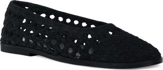 Rag & Co. Miyako Woven Leather Ballet Flat in Black at Nordstrom Rack, Size 10