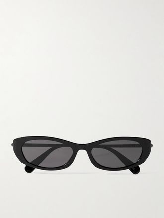 Dior Occhiali Da Sole In Acetato E Metallo Canna Di Fucile Con Montatura Cat-eye D-moon B2i - Nero