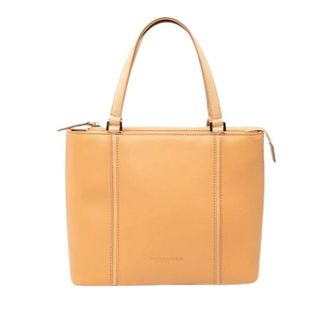 Burberry Pre-owned Vintage Leren Tote - Dames - Vintage Handtas - Bruin - ONE Size - Leer - Vintage