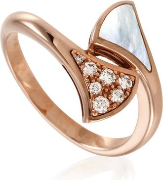 Bulgari Divas Dream 18k Rose Gold Ring, Size 50