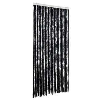 vidaXL Vidaxl - Cortina Antimoscas Chenilla Gris Antracita 100x200 Cm