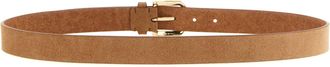 Brunello Cucinelli Inverted Calf Leather Belt - Caramel