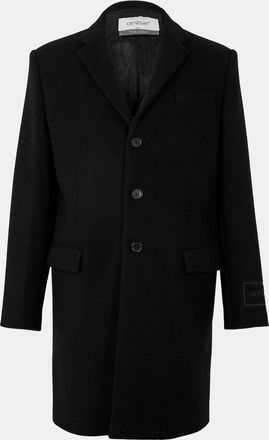 Off-white Mens Off White Off Slim Coat in Black - Size X-Small