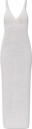 Balmain Spaghetti Strap Jurk - Dames - Kleedjes - Beige - M - Leer - Kleedjes