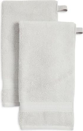 Nordstrom Rack Zero Twist 2-Pack Cotton Hand Towels in Grey Vapor at Nordstrom Rack, Size 2 Piece Set (Hand Towels)