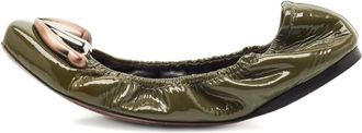 Miu Miu Ballerine con dettaglio in metallo - Verde