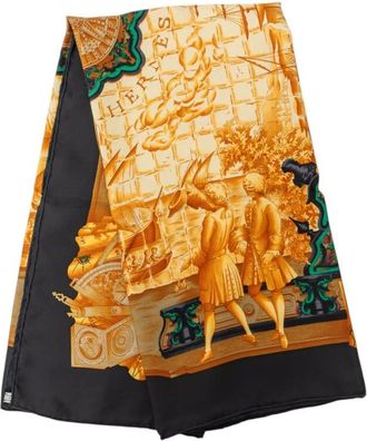 Herm&egrave;s Pre-owned Hermes Azulejos Silk Scarf 90 Ladies 5NTFLB88EB3JZ4DN