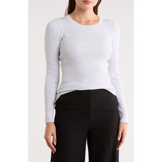 TWP Rib Knit Sweater in White Heather Grey at Nordstrom Rack, Size Xx-Small